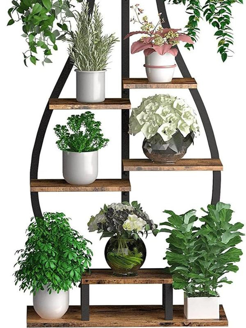 Stylish Plant Stand Indoor Tall Plant Shelf Metal Tiered Hanging Shelf Organiser Rack