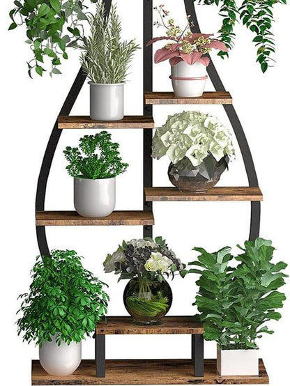 Stylish Plant Stand Indoor Tall Plant Shelf Metal Tiered Hanging Shelf Organiser Rack