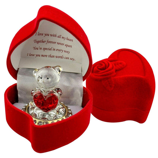 Red Heart for Him Her Husband Wife GF BF Birthday Valentines Day Christmas Gift