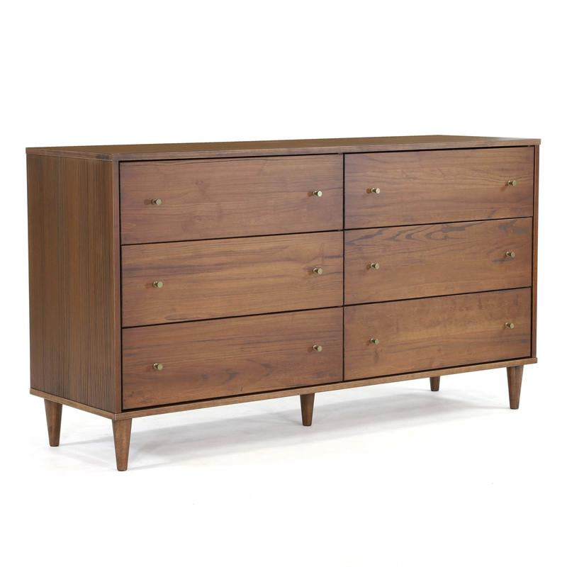 Mid Century 6-Drawer Dresser