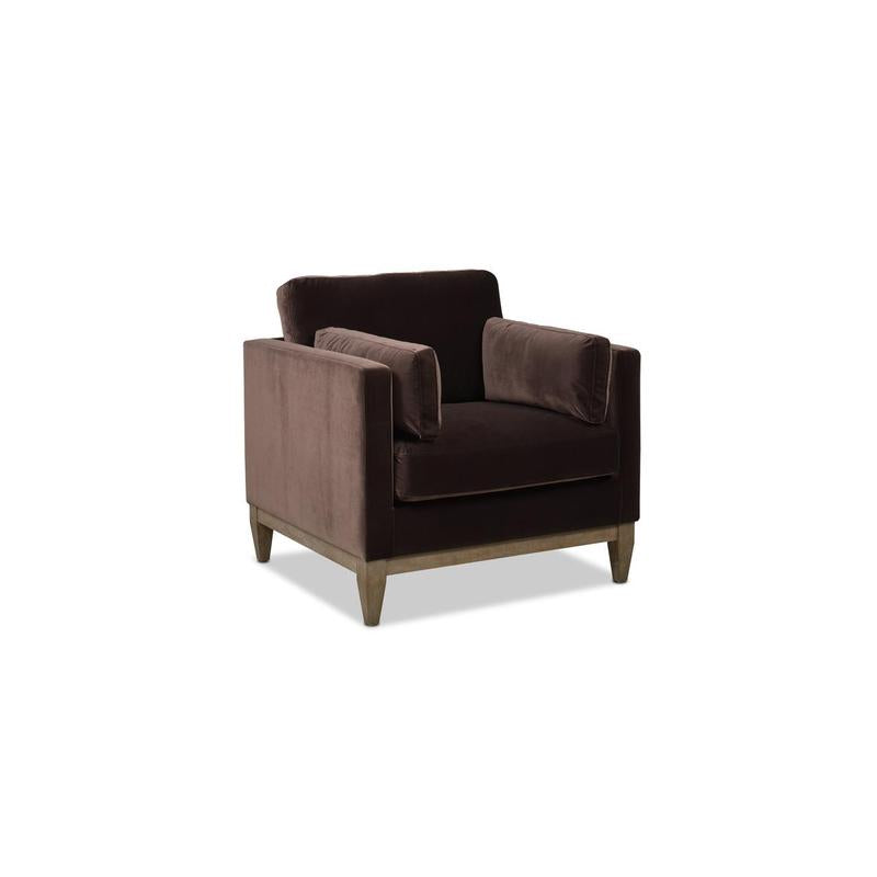 Knox 36" Modern Farmhouse Arm Chair, Deep Brown