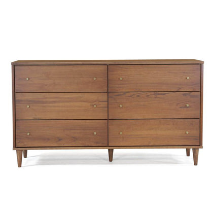 Mid Century 6-Drawer Dresser