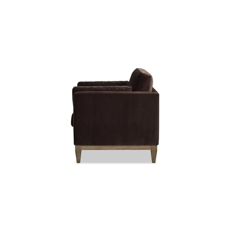 Knox 36" Modern Farmhouse Arm Chair, Deep Brown