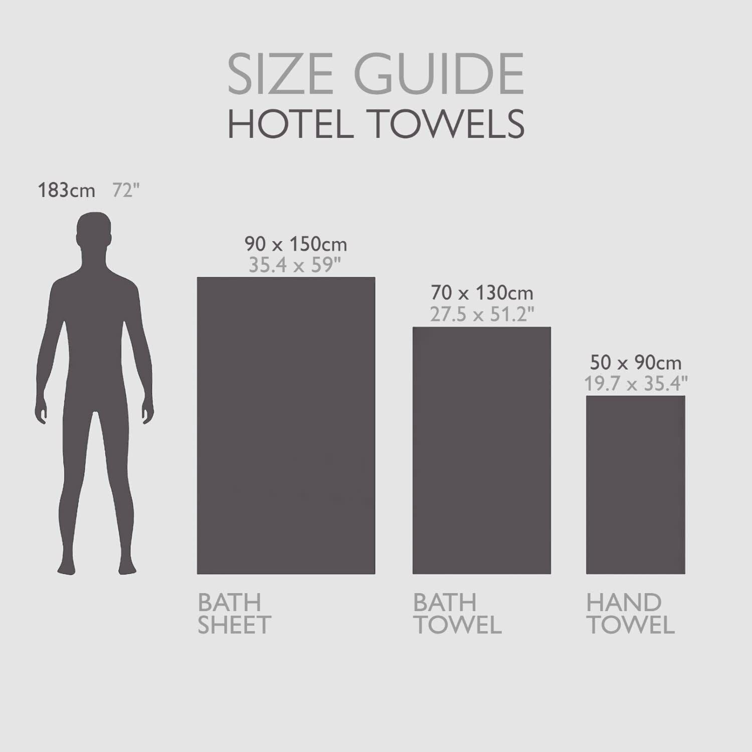 Hotel Premium Hand Bath Towels Sheet Heavyweight 800Gsm Luxury Soft Thick Towel